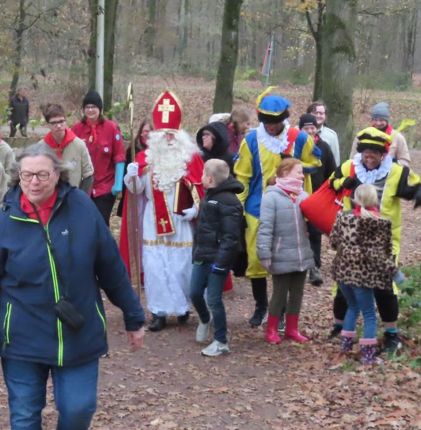 Aankomst Sinterklaas in Almelo de scouting