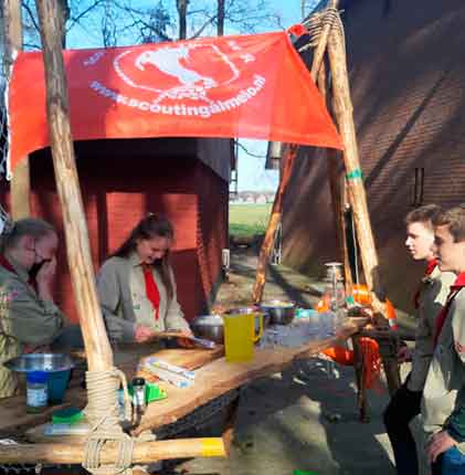 Scouts doen mee met de regionale scouting wedstrijden
