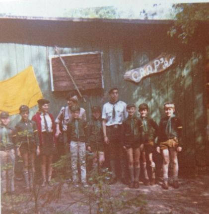 Verkenners van scouting Het Twentse Ros. Waarschijnlijk genomen in 1971
