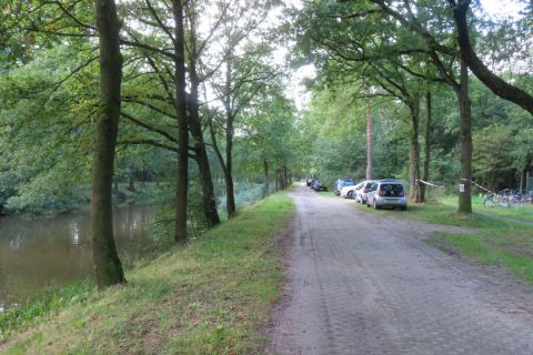 Zandpad langs het Almelo-Nordhornkanaal